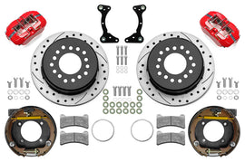 WILWOOD 140-17120-DR - Brake Kit Rear Red FDP Drilled 11in GM G Body image