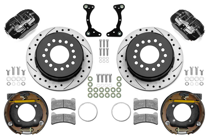 WILWOOD 140-17120-D - Brake Kit Rear Black FDP Drilled 11in GM G Body image