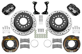WILWOOD 140-17120-D - Brake Kit Rear Black FDP Drilled 11in GM G Body image