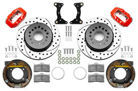 WILWOOD 140-17121-DR - Brake Kit Rear Red FDL Drilled 12in GM G Body image