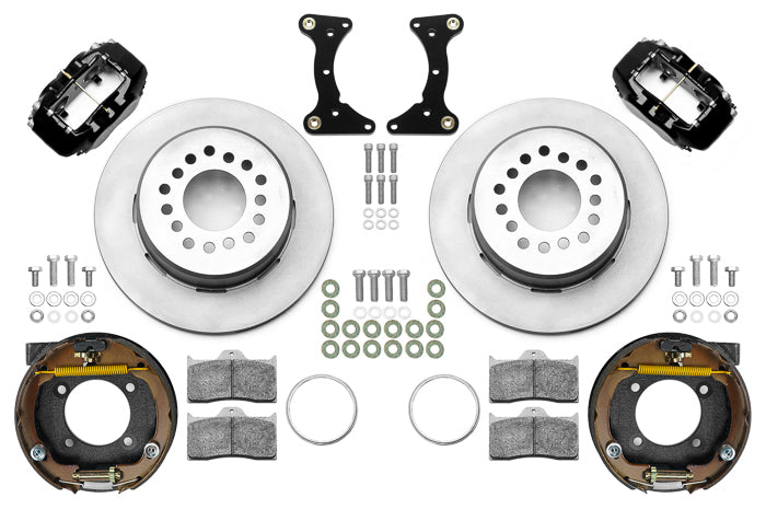 WILWOOD 140-17121 - Brake Kit Rear Black FDL Plain 12in GM G Body image