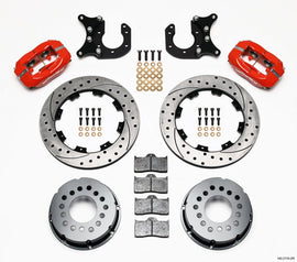 WILWOOD 140-2118-DR - P/S Rear Disc Kit New Big Ford Drilled Red image