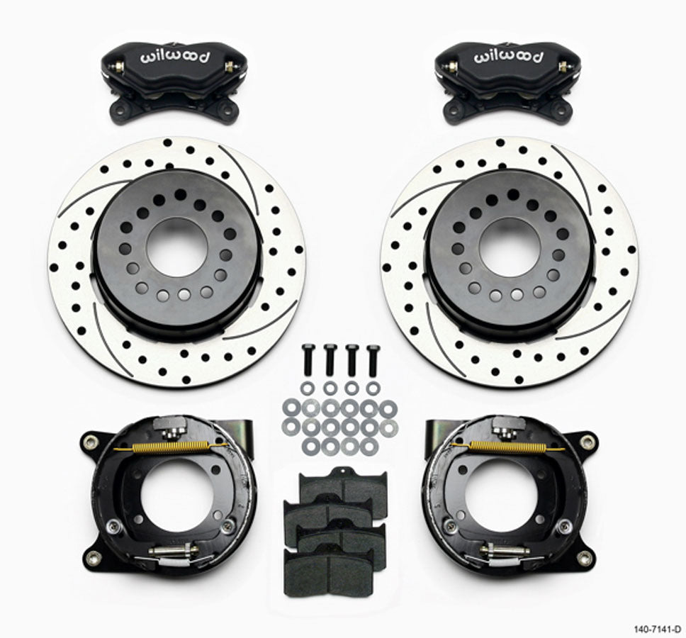 WILWOOD 140-7141-D - Rear Disc Brake Kit w/Park Brake Chevy image