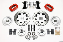 Load image into Gallery viewer, WILWOOD 140-7675-DR - Front Brake Kit 67-72 Camaro Nova Red Calipers image