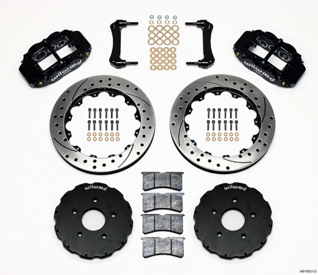 WILWOOD 140-8921-D - Brake Kit Front Vette 97 -13 6 Piston 13in Rotor image