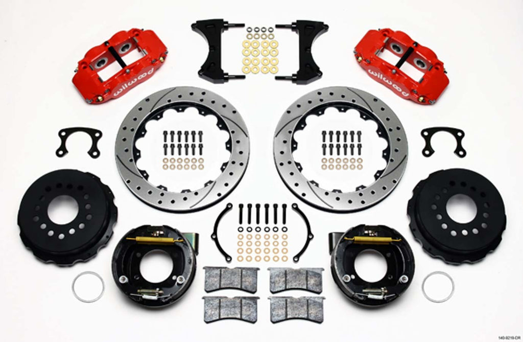 WILWOOD 140-9219-DR - Rear Disc Brake Kit Red Ford New Style 12.88 image