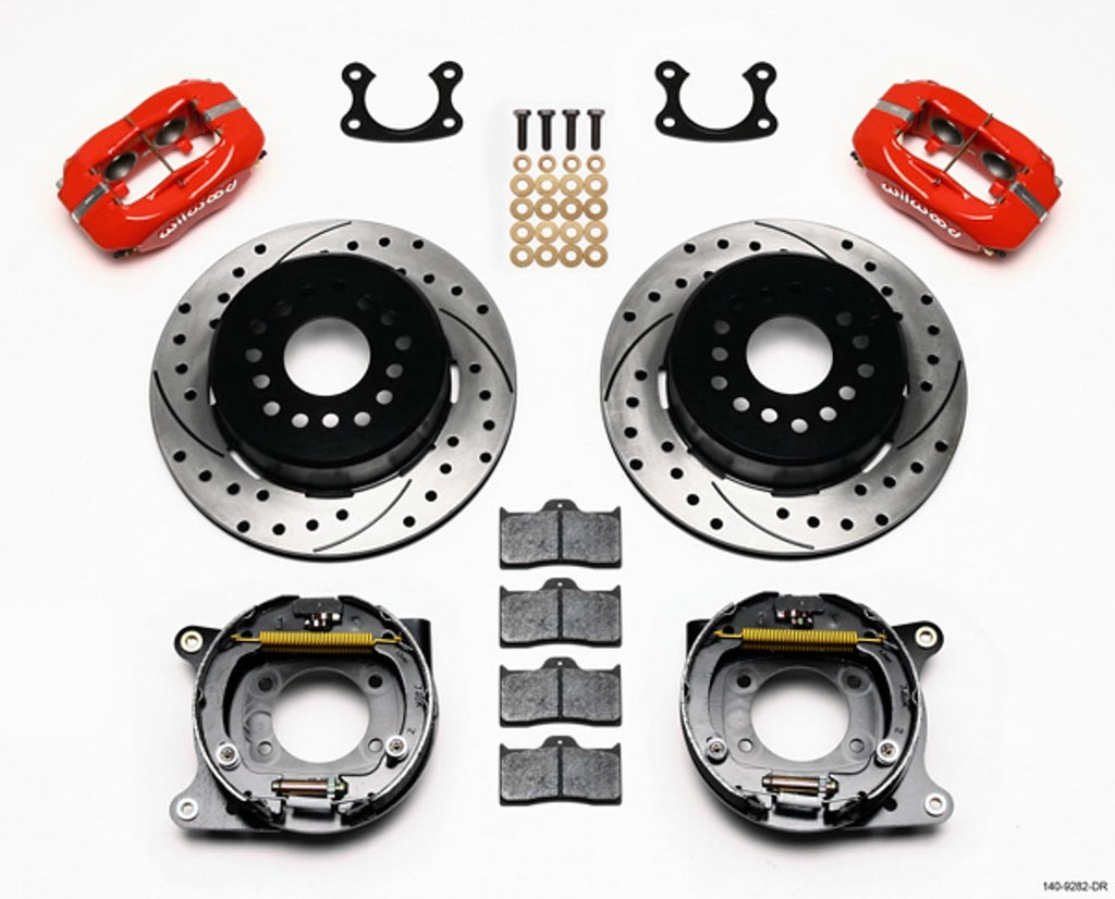 WILWOOD 140-9282-DR - P/S Park Brake Kit Small Ford 2.50in Offset image