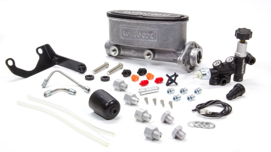 WILWOOD 261-13269 - Alum Tandem M/C Kit w/ Brkt & Prop Valve 1in image