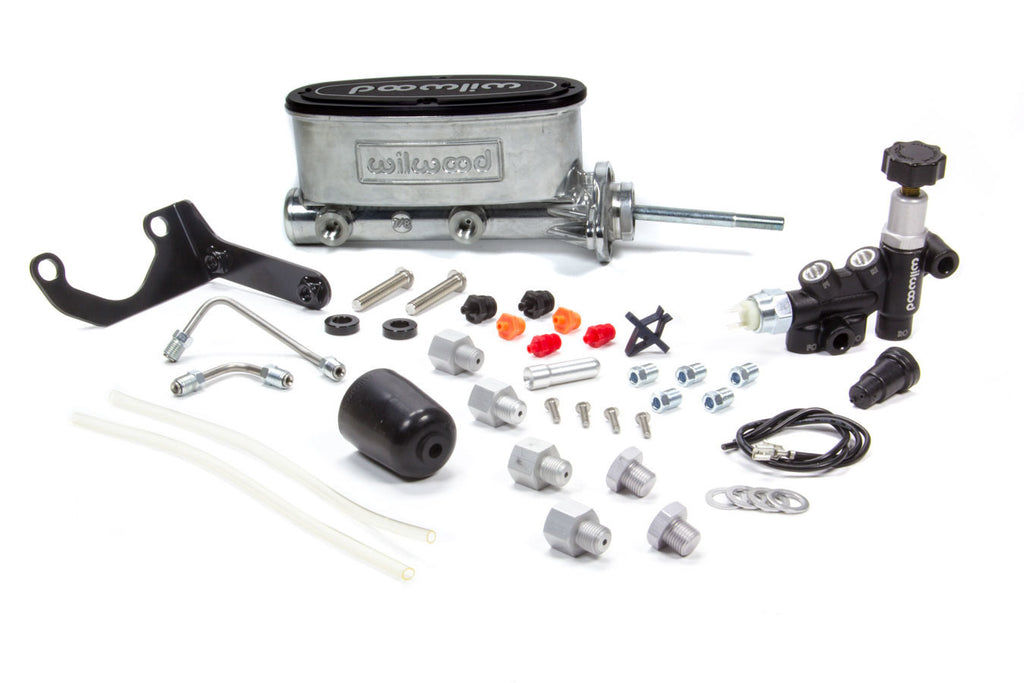 WILWOOD 261-13271-P - Alum Tandem M/C Kit w/ Brkt & Prop Valve 7/8in image