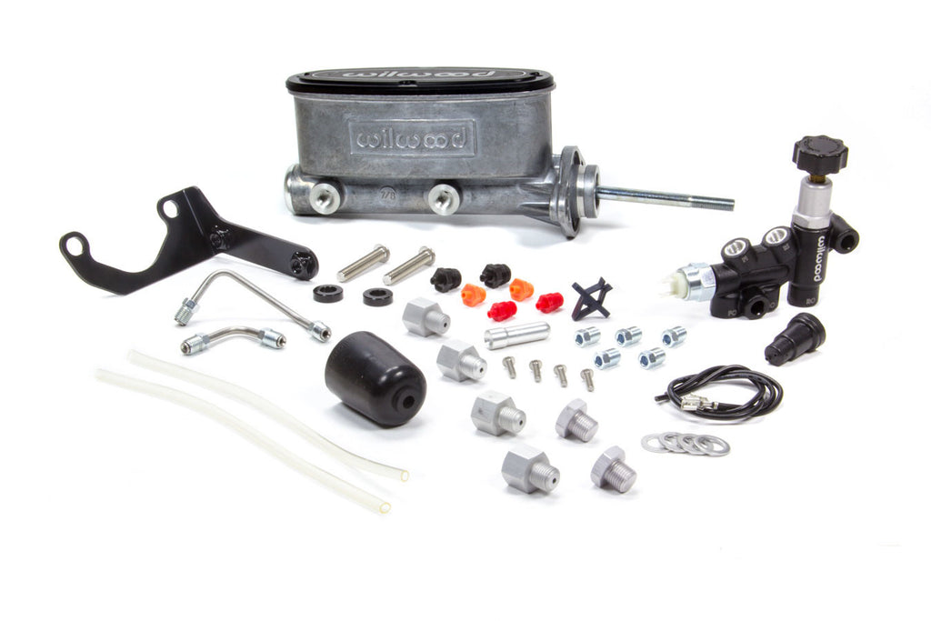 WILWOOD 261-13271 - Alum Tandem M/C Kit w/ Brkt & Prop Valve 7/8in image