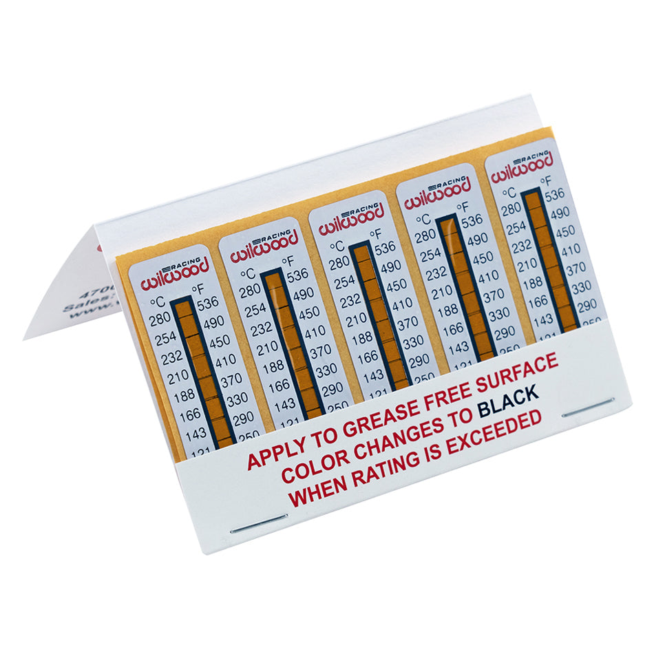 WILWOOD 400-15671 - Temperature Measuring Indicator Strips 10pk image