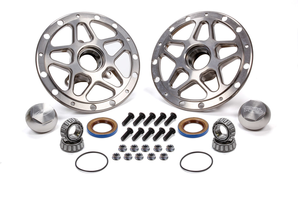 WINTERS 3980C - Forged Alum Direct Mount Front Hub Kit Silver image