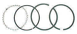 WISECO 4032GFX - GF Style Single Piston Ring Set - 4.030 image