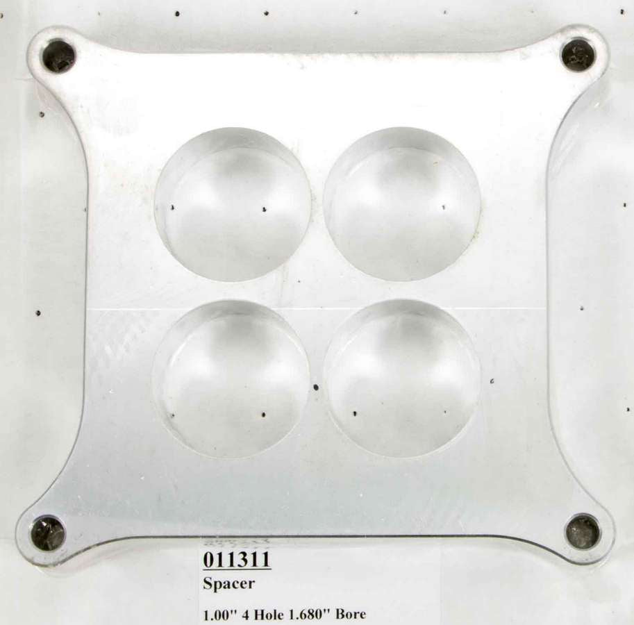 WILSON MANIFOLDS 011311 - Carburetor Spacer - 4150 1in 4-Hole 1.680in image