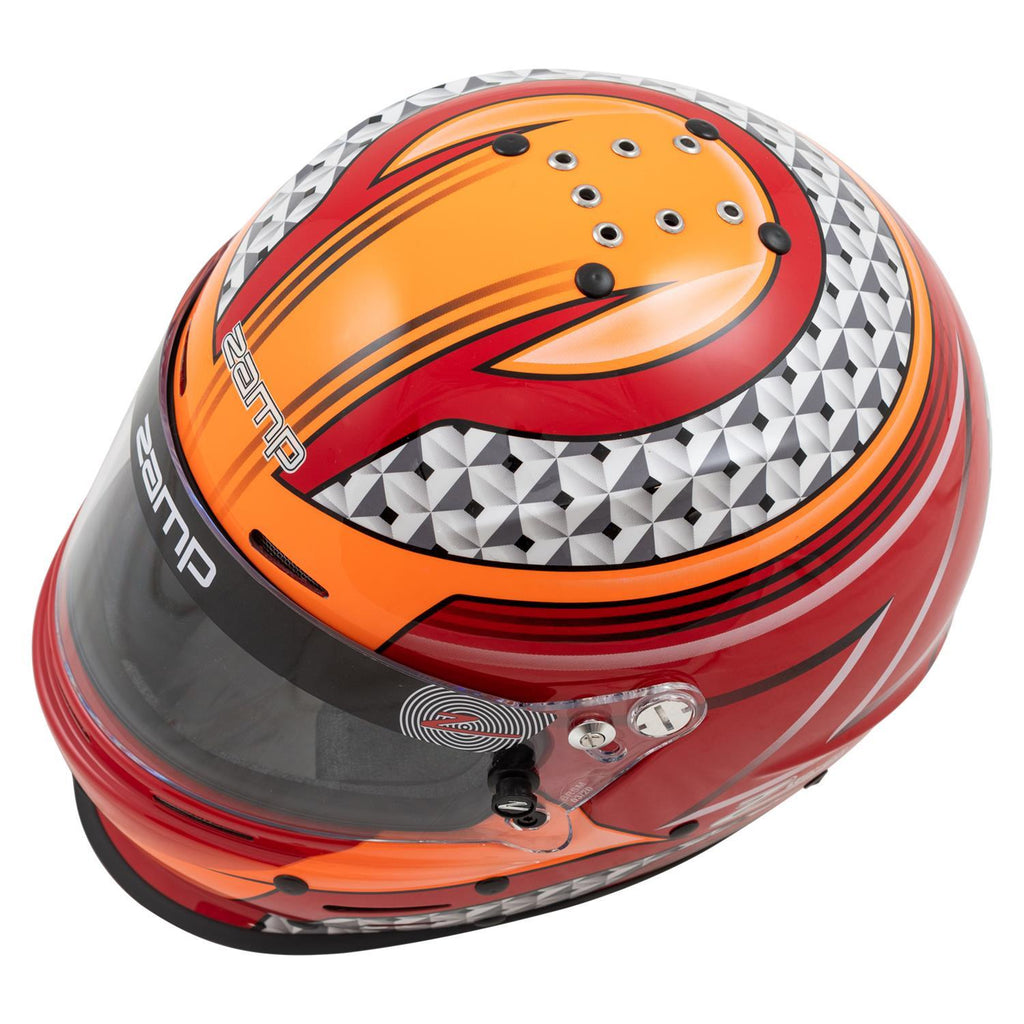 ZAMP H764C35L - Helmet RZ-62 Aramid Mix L Red/Org SA2020 image