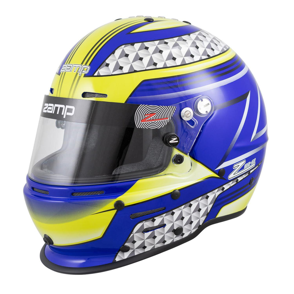 ZAMP H764C36L - Helmet RZ-62 Aramid Mix L Blu/Grn SA2020 image