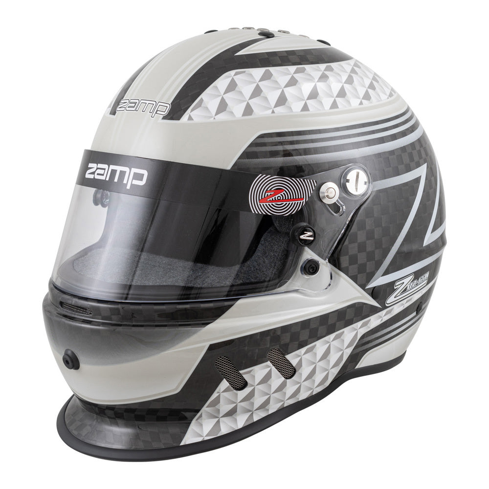 ZAMP H775C15L - Helmet RZ-65D Carbon Large Blk/Gray SA2020 image