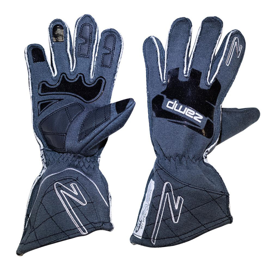 ZAMP RG100152XL - Gloves ZR-50 Grey XX- Lrg Multi-Layer SFI3.3/5 image